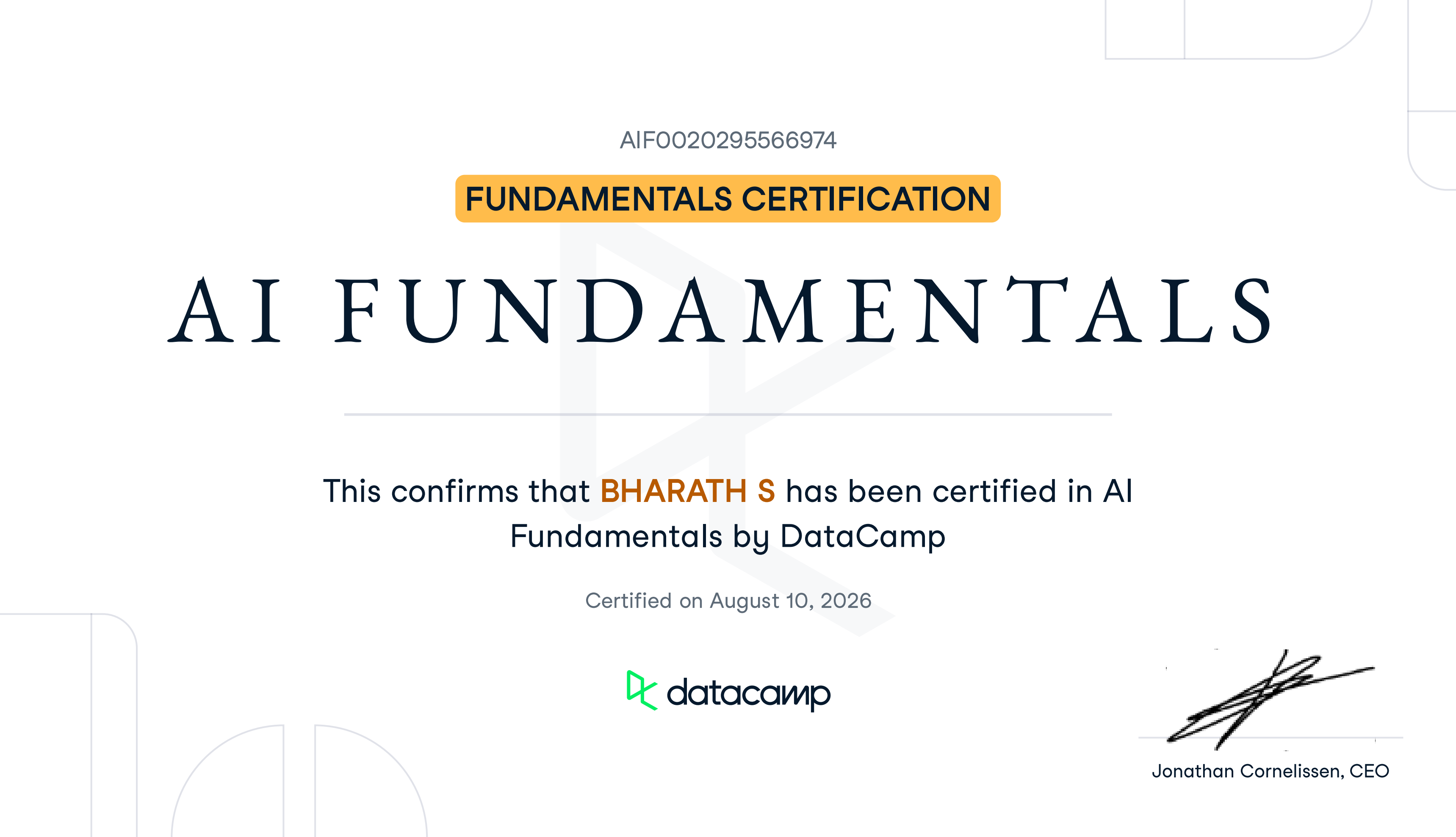 AI Fundamentals - DataCamp