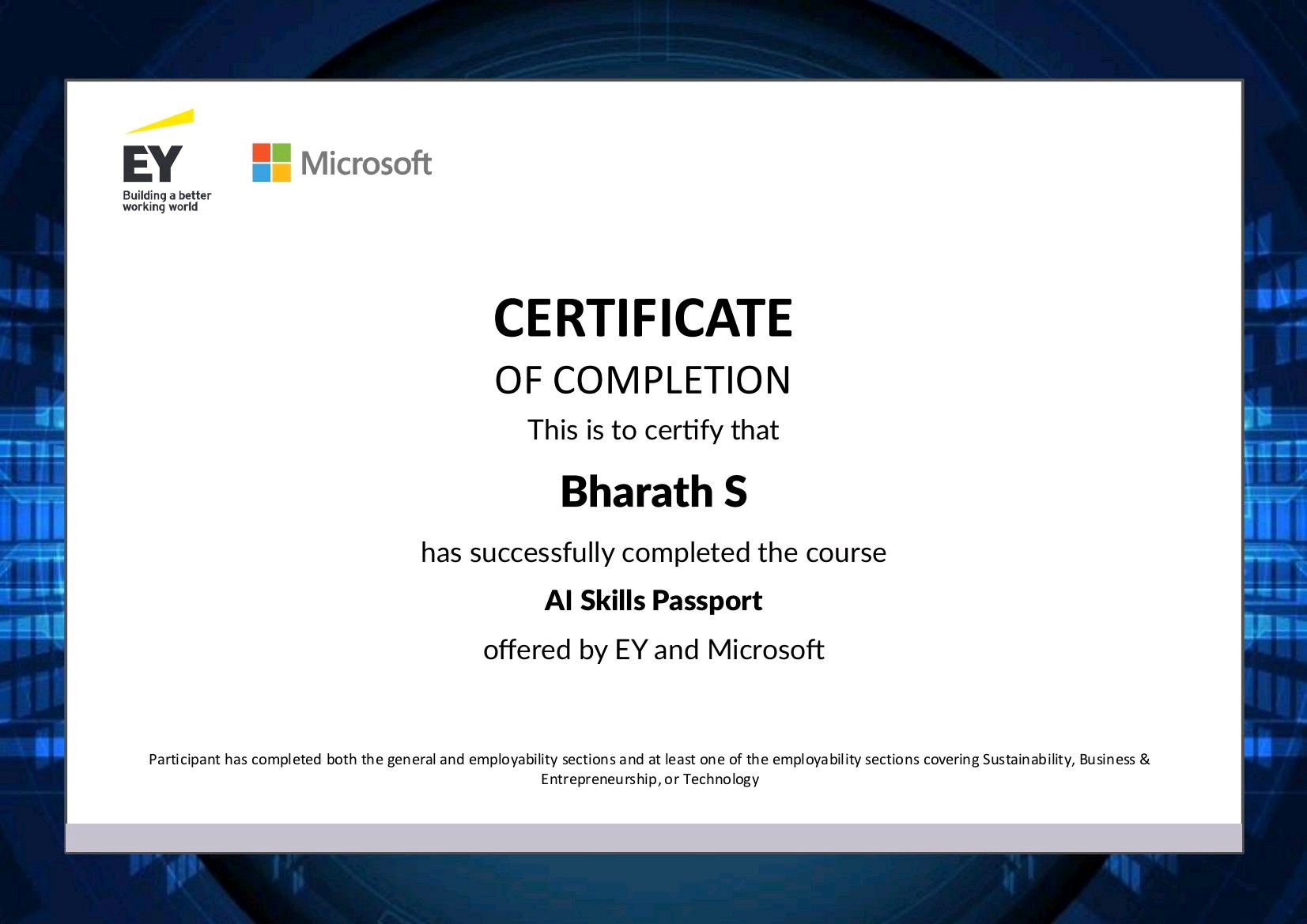 AI Skills Passport - EY & Microsoft