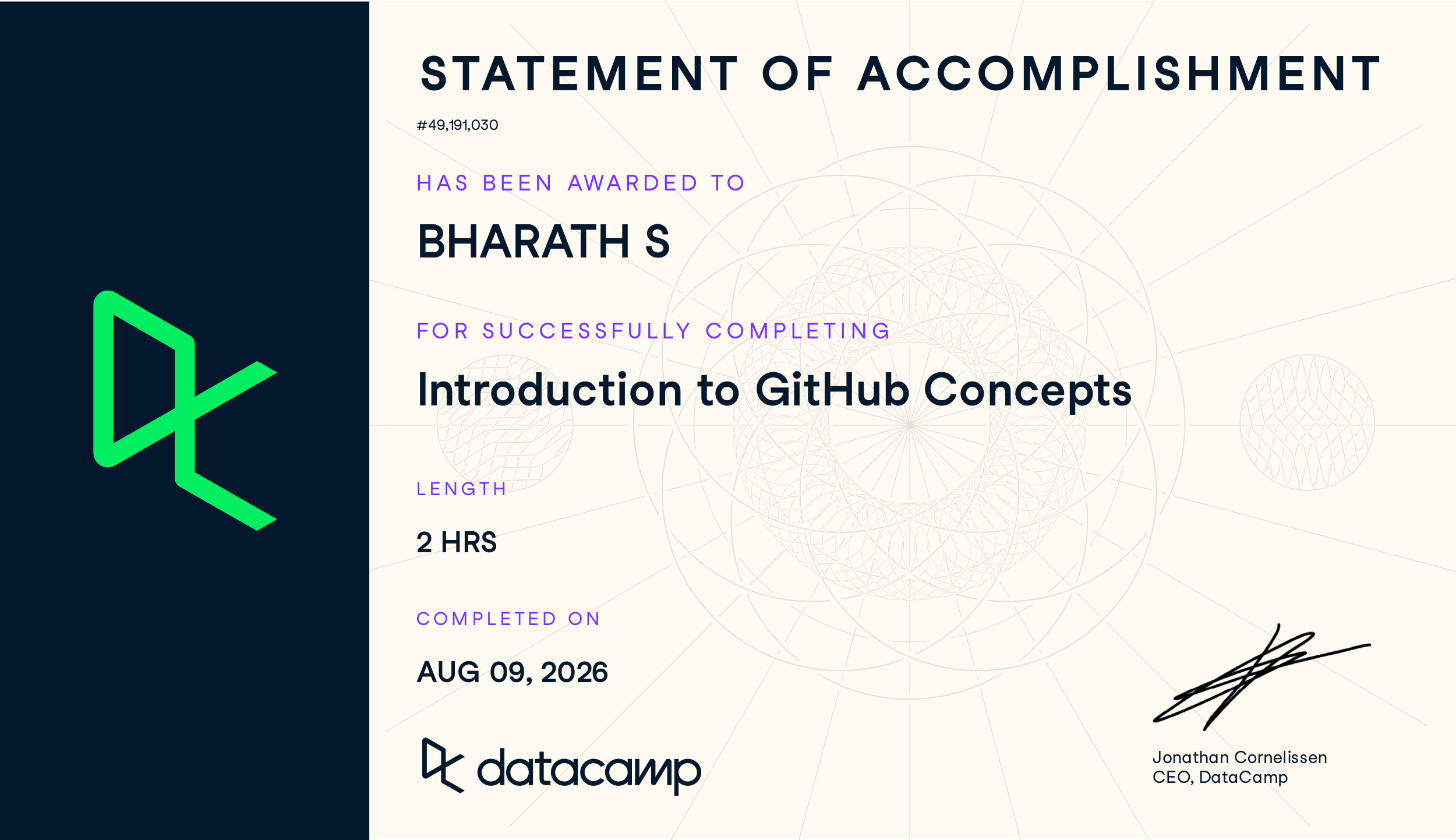 Intro to GitHub Concepts - DataCamp
